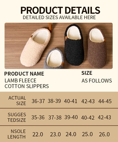 Soft and warm plush slippers, comfortable and fluffy indoor
