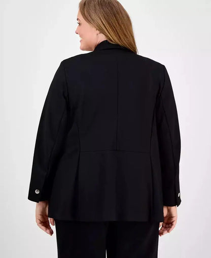 Anne Klein | Plus Size Faux Double-Breasted Jacket