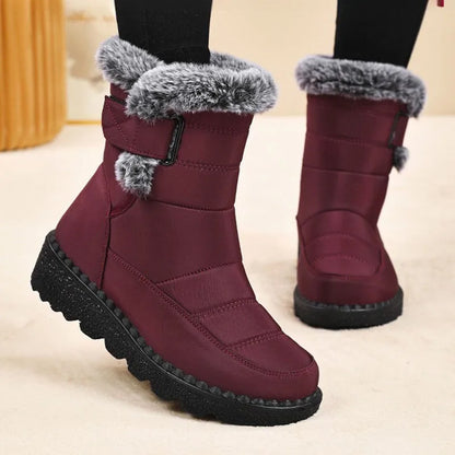 Women’s Waterproof Faux Fur Snow Boots