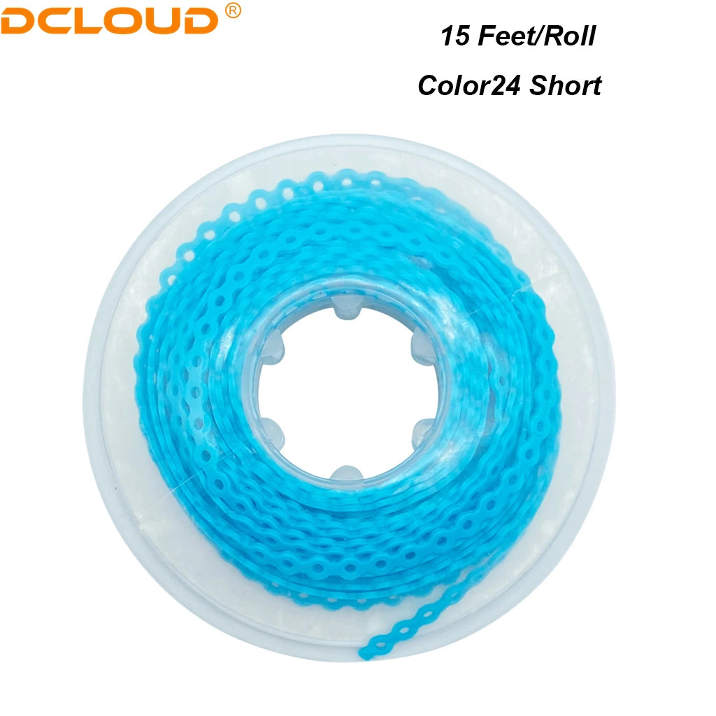 Orthodontic Elastic Power Chain 15ft Spool Dental Rubber Chain 4.57m