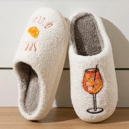 Aperol Spritz Women's Slippers Spritz O'Clock | Cozy Comfy Fluffy