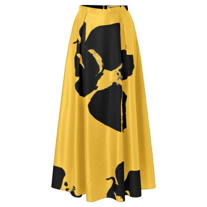 Women's Boho Skirt Vintage High Waist Large Swing Maxi Skirt