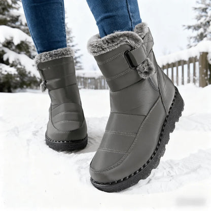 Woman Winter Boots Ankle Low Heels Botas Mujer Waterproof Warm Snow Boots Women's Boots Faux Fur Long Plush Snow Boots