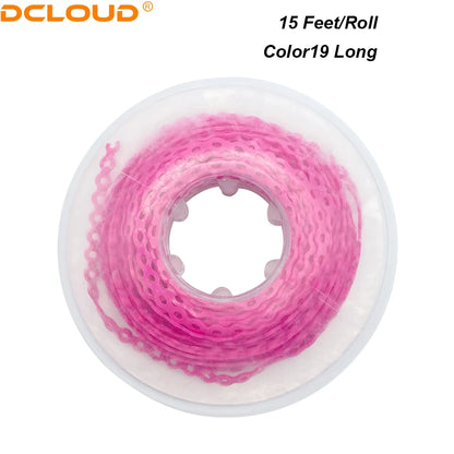 Orthodontic Elastic Power Chain 15ft Spool Dental Rubber Chain 4.57m