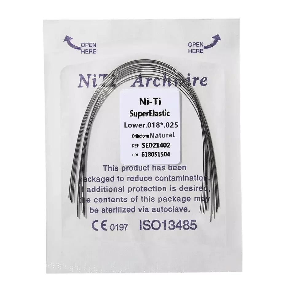Orthodontic Arch Wires 10 Pcs Super Elastic Round