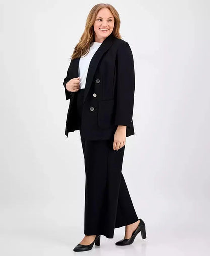 Anne Klein | Plus Size Faux Double-Breasted Jacket