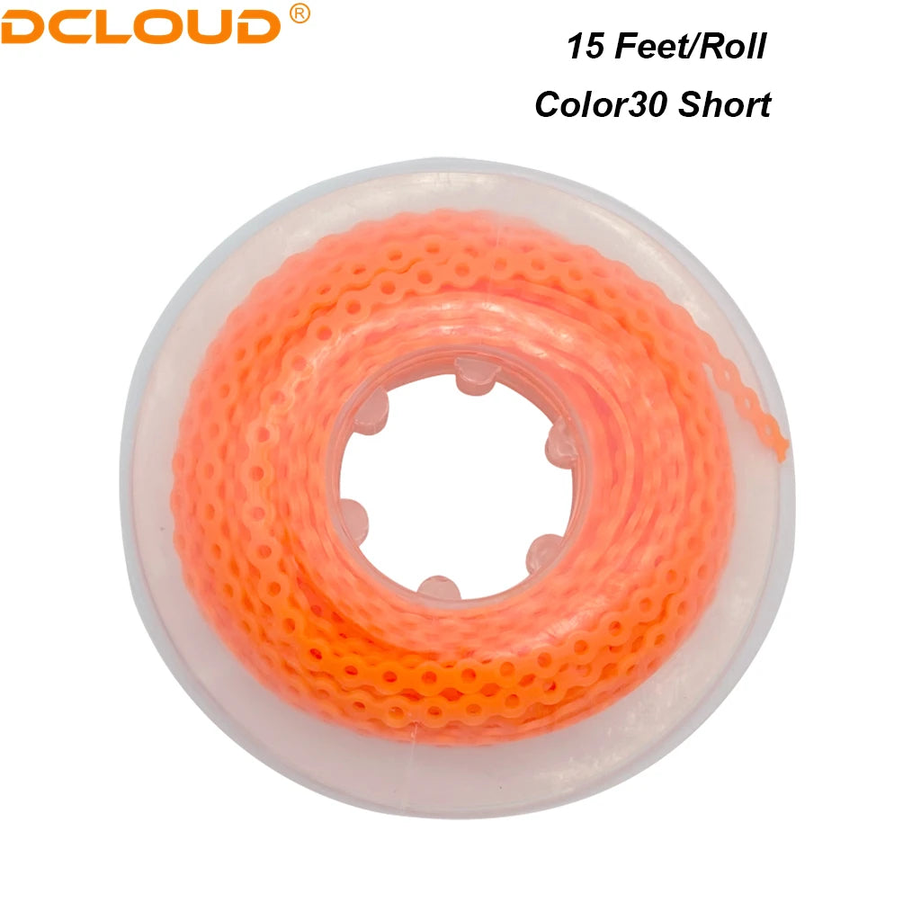 Orthodontic Elastic Power Chain 15ft Spool Dental Rubber Chain 4.57m